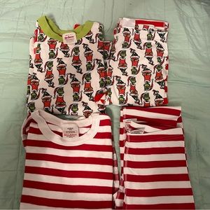 Hanna Andersson Grinch Holiday pajamas size 12